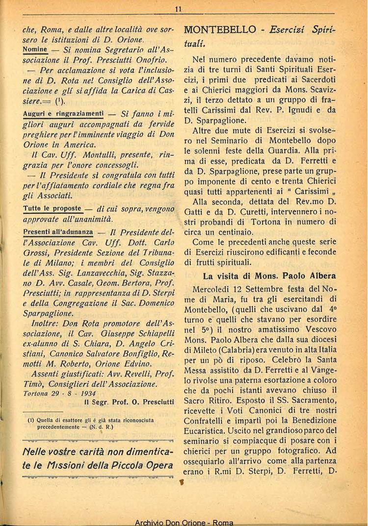 La piccola Opera della Divina Provvidenza, 29, 09, 01-09-1934, pagina 11