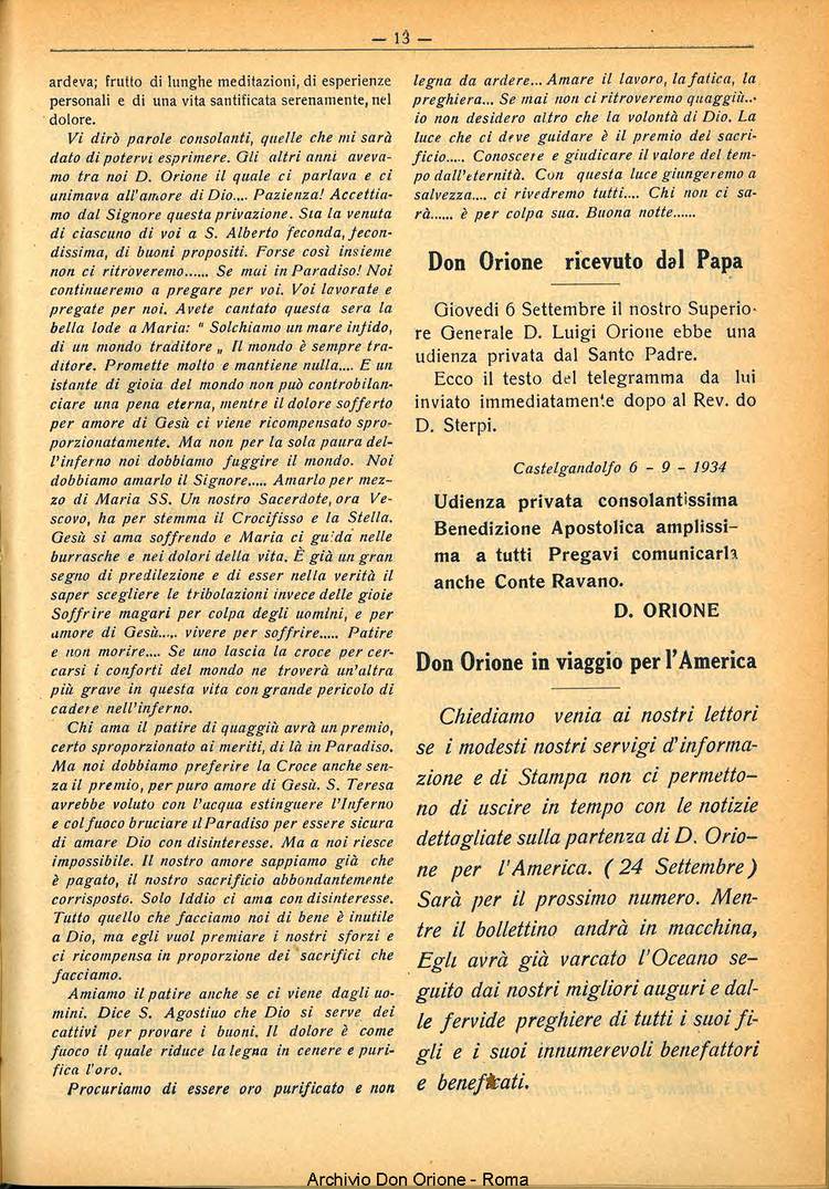 La piccola Opera della Divina Provvidenza, 29, 09, 01-09-1934, pagina 13