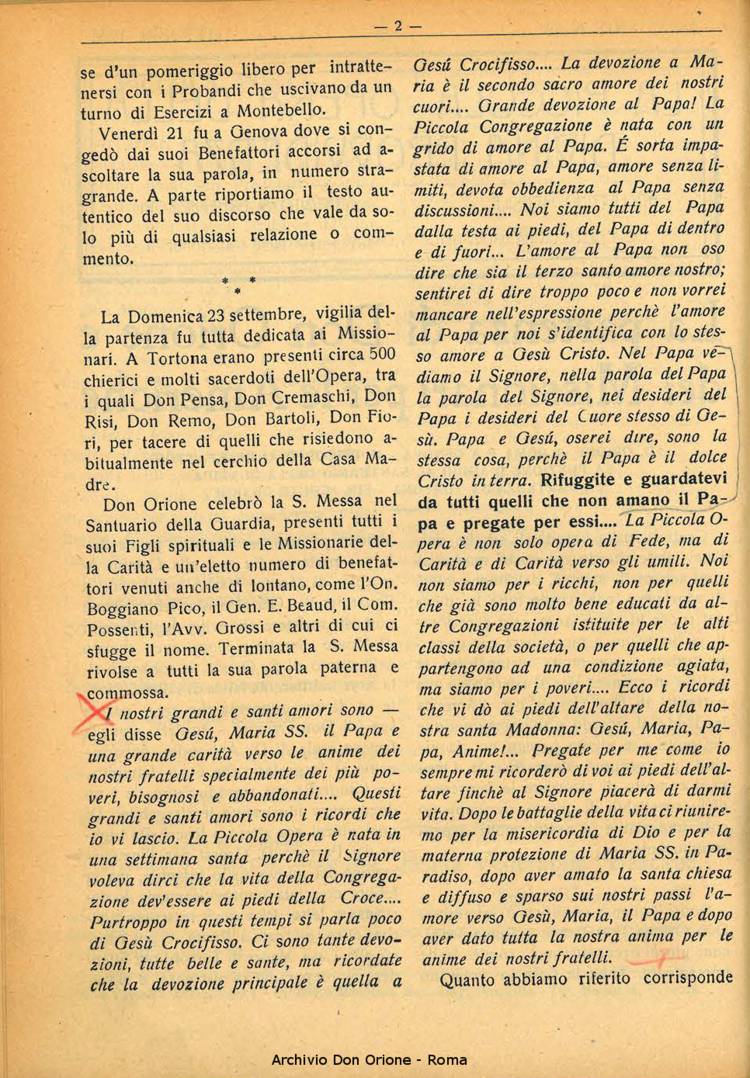 La piccola Opera della Divina Provvidenza, 29, 10, 01-10-1934, pagina 2