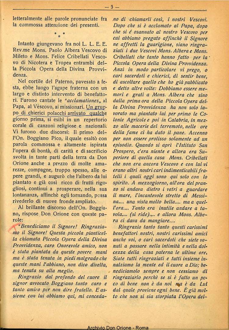 La piccola Opera della Divina Provvidenza, 29, 10, 01-10-1934, pagina 3