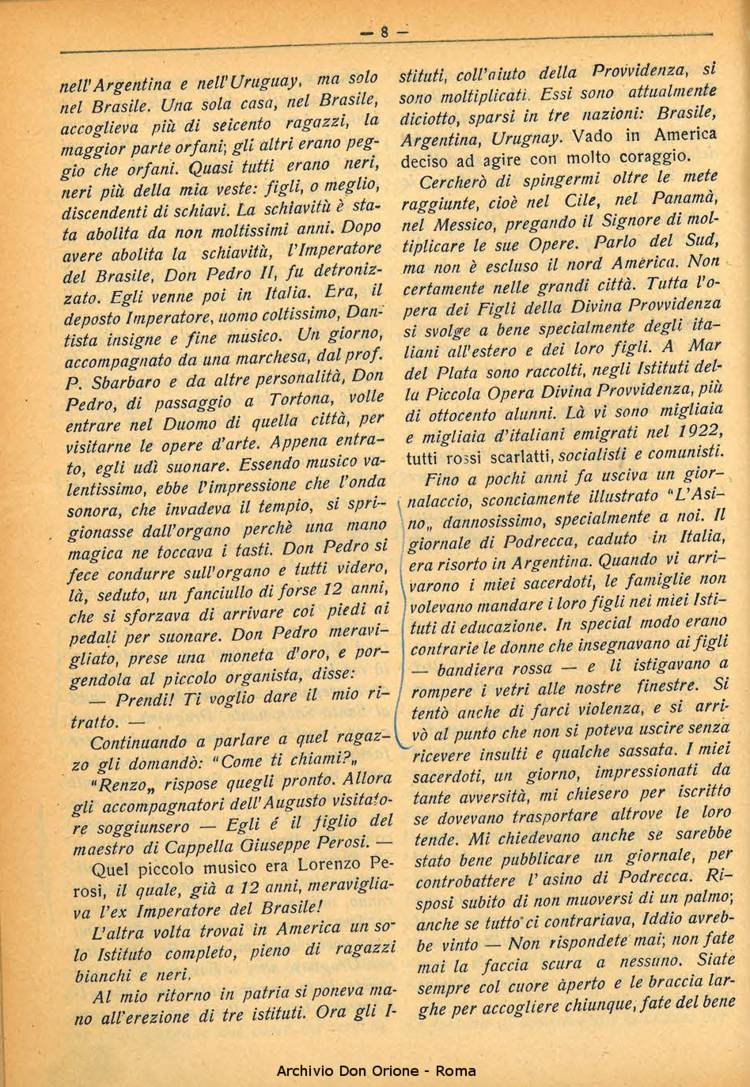La piccola Opera della Divina Provvidenza, 29, 10, 01-10-1934, pagina 8