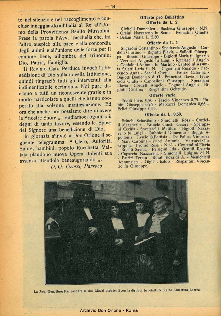 La piccola Opera della Divina Provvidenza, 29, 10, 01-10-1934, pagina 14
