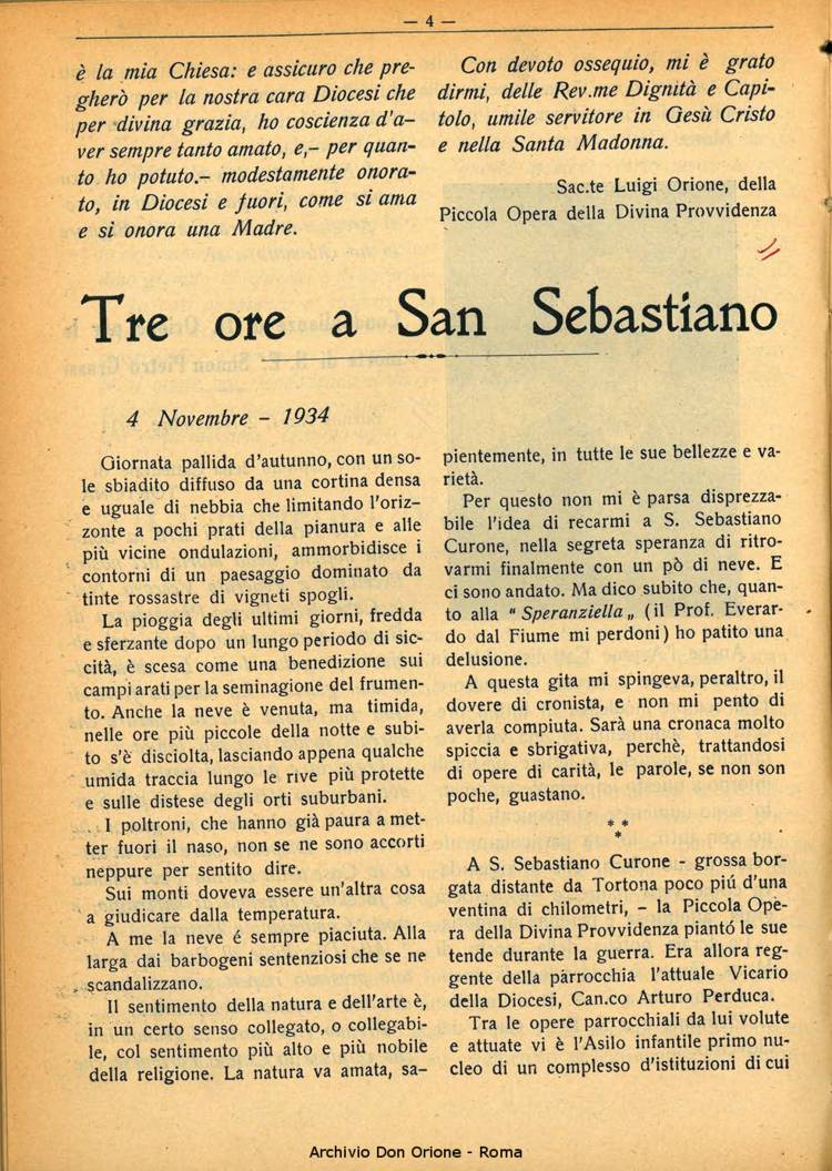 La piccola Opera della Divina Provvidenza, 29, 11, 01-11-1934, pagina 4