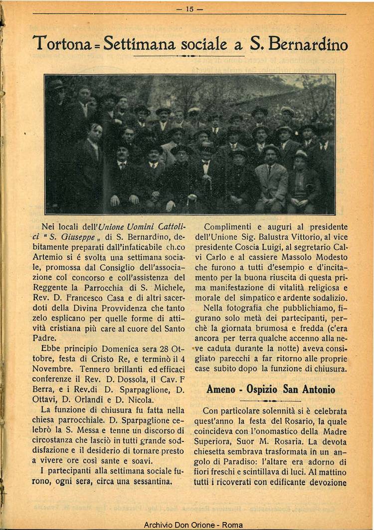 La piccola Opera della Divina Provvidenza, 29, 11, 01-11-1934, pagina 15