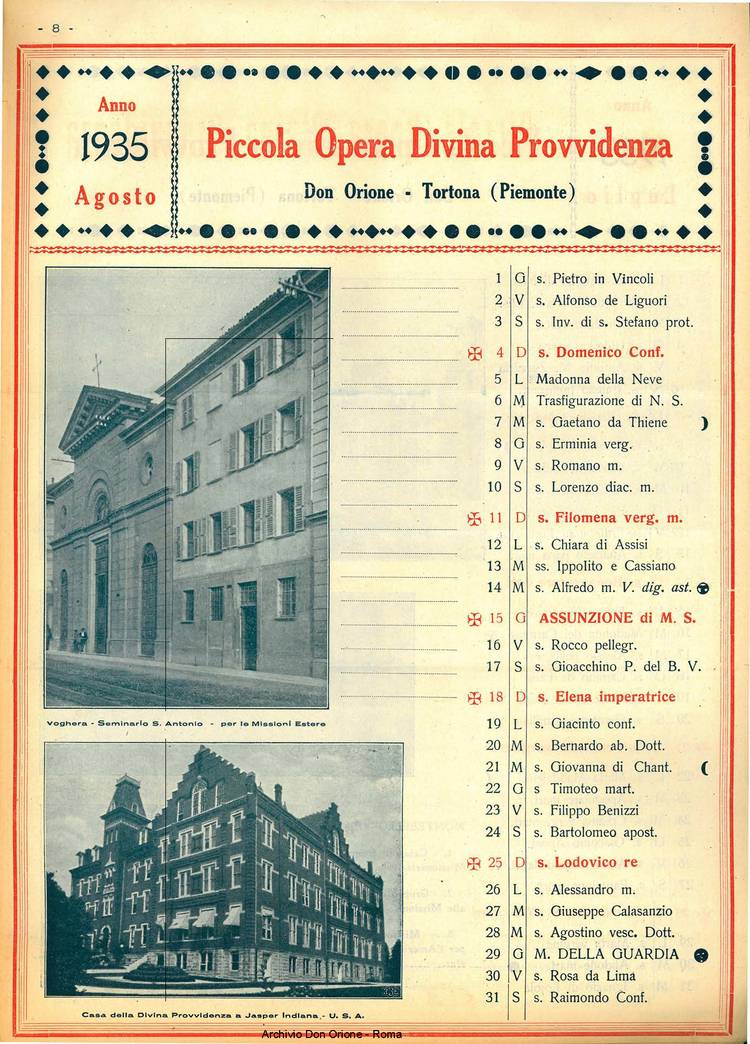 La piccola Opera della Divina Provvidenza, 29, 12, 01-12-1934, pagina 11