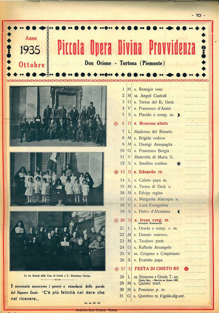 La piccola Opera della Divina Provvidenza, 29, 12, 01-12-1934, pagina 14