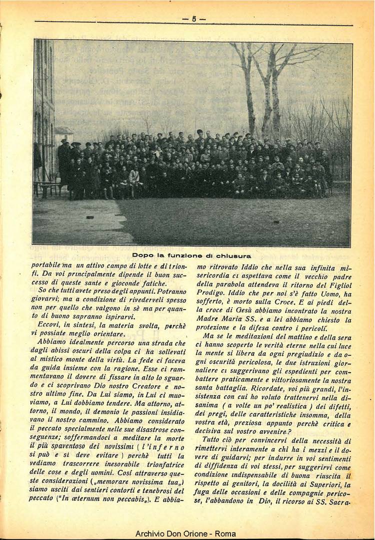 La piccola Opera della Divina Provvidenza, 30, 01, 01-01-1935, pagina 5