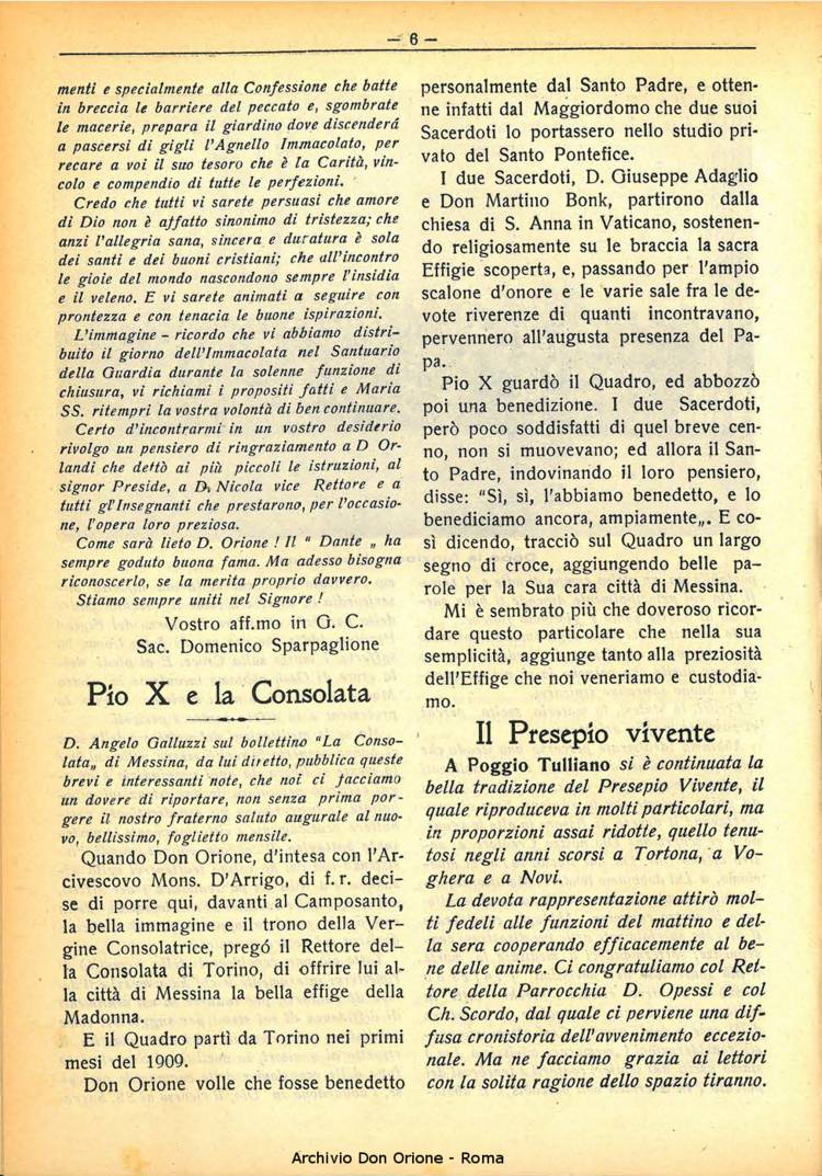 La piccola Opera della Divina Provvidenza, 30, 01, 01-01-1935, pagina 6