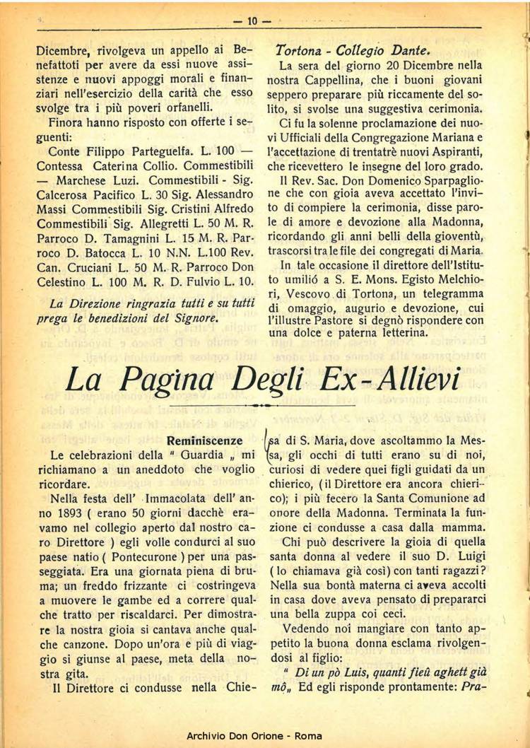 La piccola Opera della Divina Provvidenza, 30, 01, 01-01-1935, pagina 10