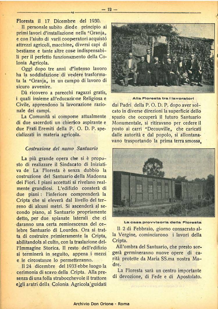La piccola Opera della Divina Provvidenza, 30, 01, 01-01-1935, pagina 12