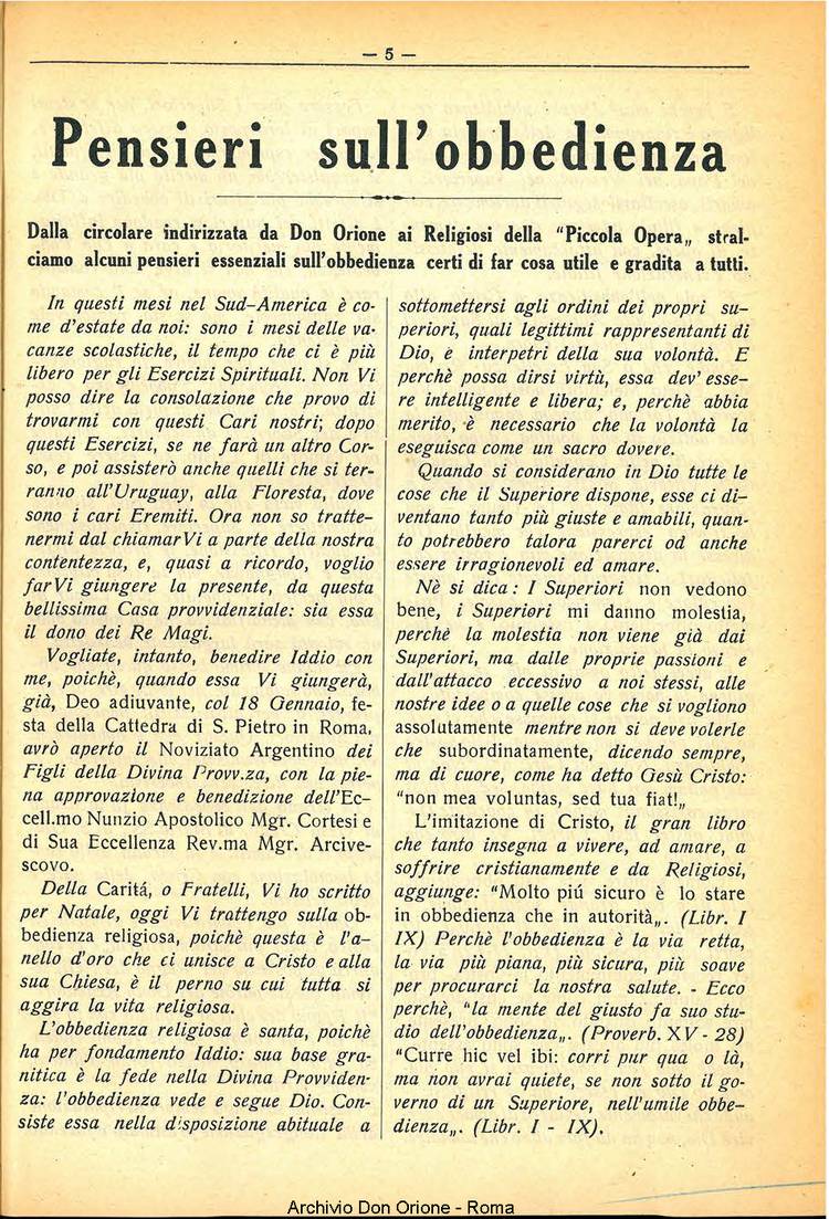 La piccola Opera della Divina Provvidenza, 30, 02, 01-02-1935, pagina 5