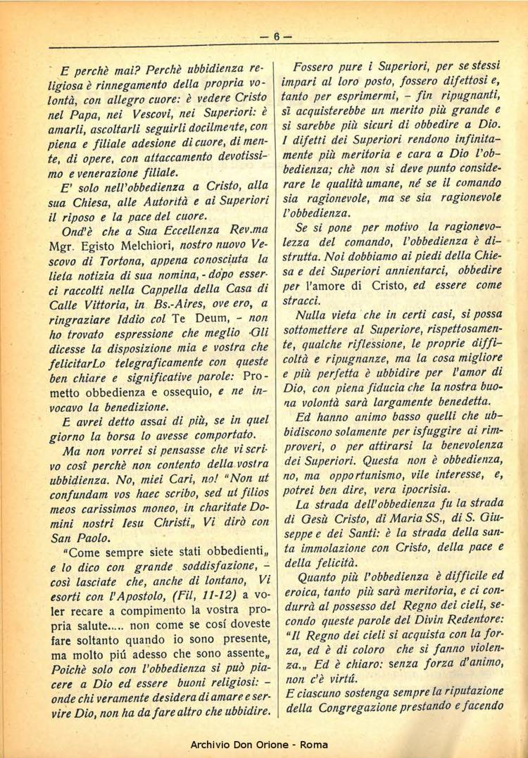 La piccola Opera della Divina Provvidenza, 30, 02, 01-02-1935, pagina 6