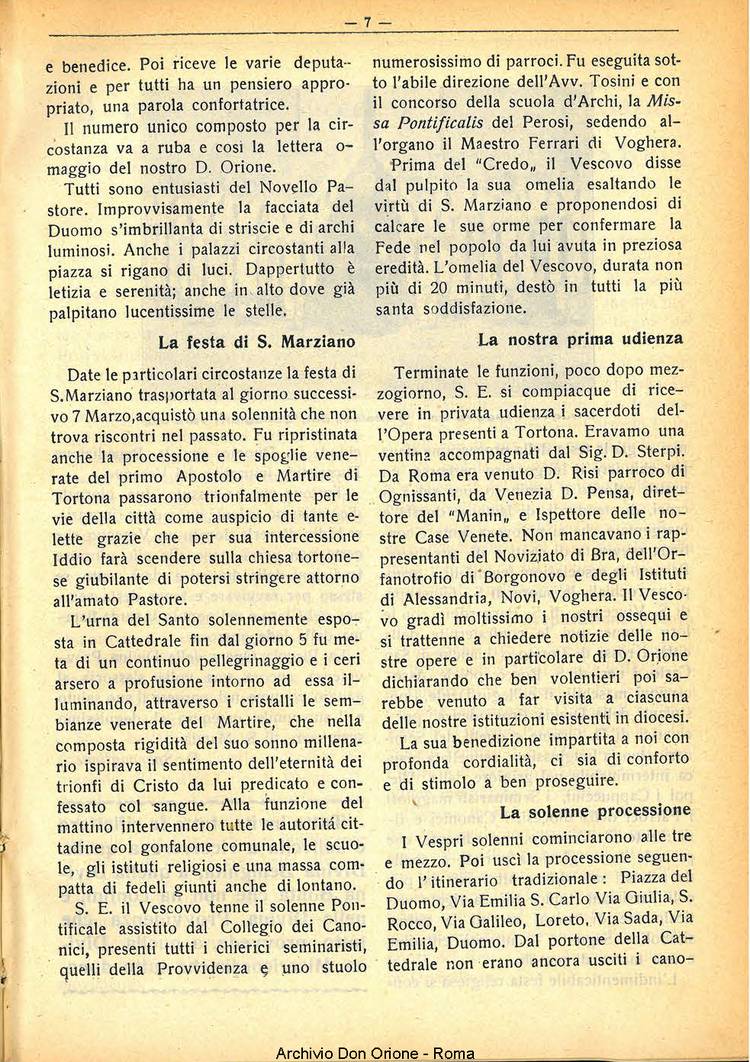 La piccola Opera della Divina Provvidenza, 30, 03, 01-03-1935, pagina 7