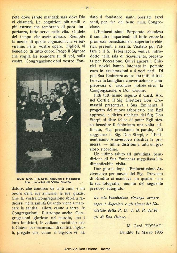 La piccola Opera della Divina Provvidenza, 30, 04, 01-04-1935, pagina 14