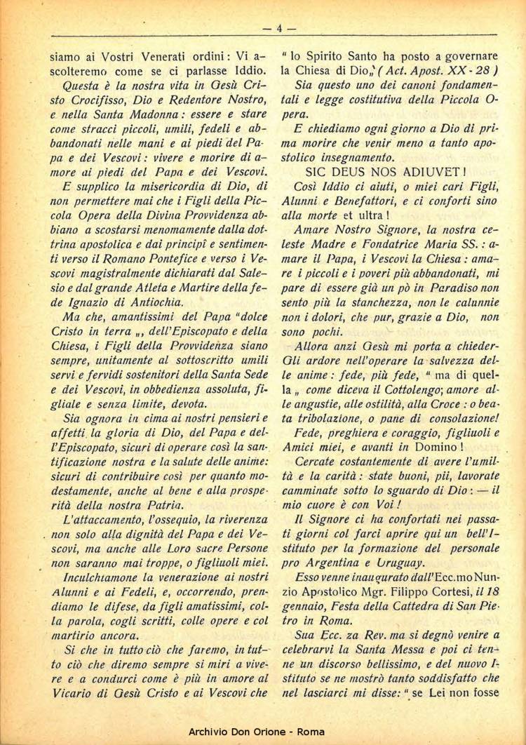 La piccola Opera della Divina Provvidenza, 30, 05, 01-05-1935, pagina 4