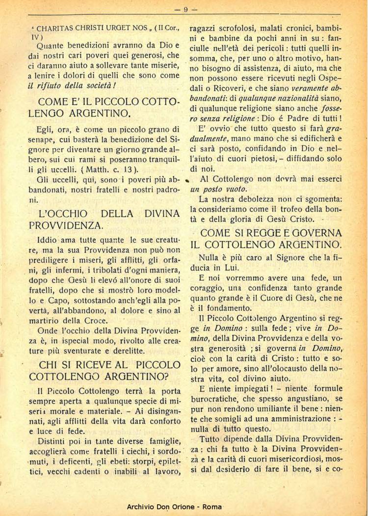 La piccola Opera della Divina Provvidenza, 30, 05, 01-05-1935, pagina 9