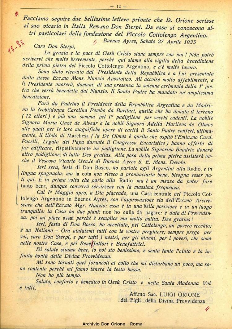 La piccola Opera della Divina Provvidenza, 30, 05, 01-05-1935, pagina 12