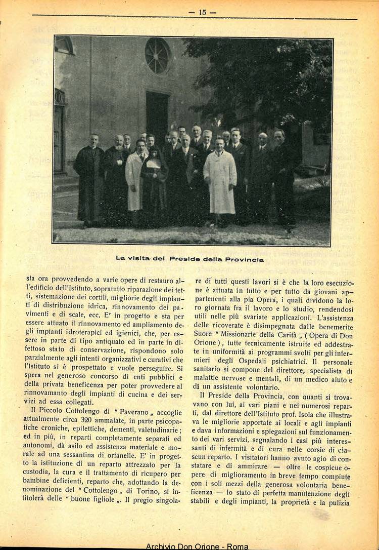 La piccola Opera della Divina Provvidenza, 30, 05, 01-05-1935, pagina 15