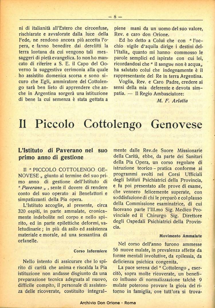 La piccola Opera della Divina Provvidenza, 30, 06, 01-06-1935, pagina 8