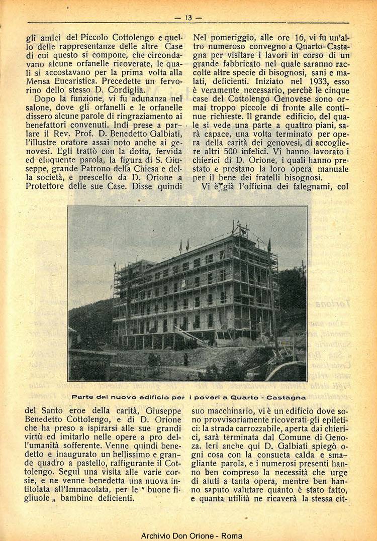 La piccola Opera della Divina Provvidenza, 30, 06, 01-06-1935, pagina 13