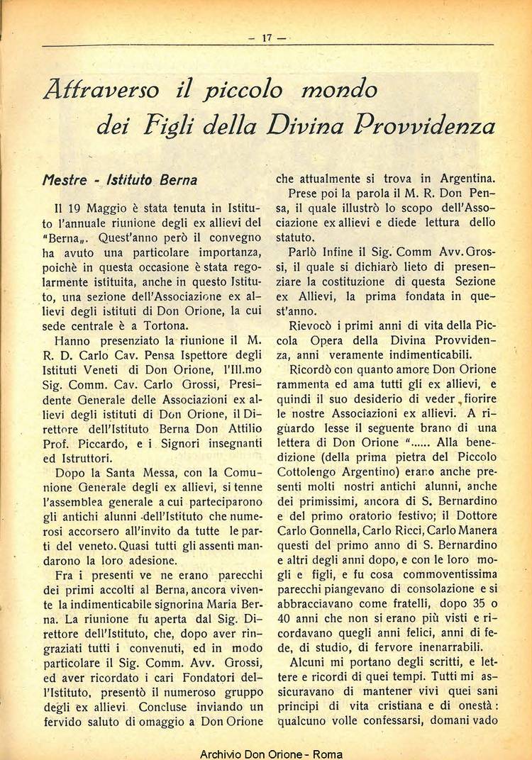La piccola Opera della Divina Provvidenza, 30, 06, 01-06-1935, pagina 17