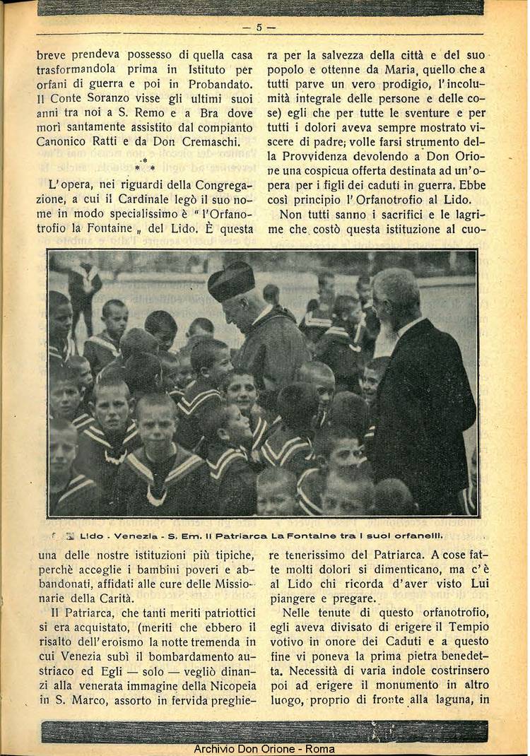 La piccola Opera della Divina Provvidenza, 30, 07, 01-07-1935, pagina 5