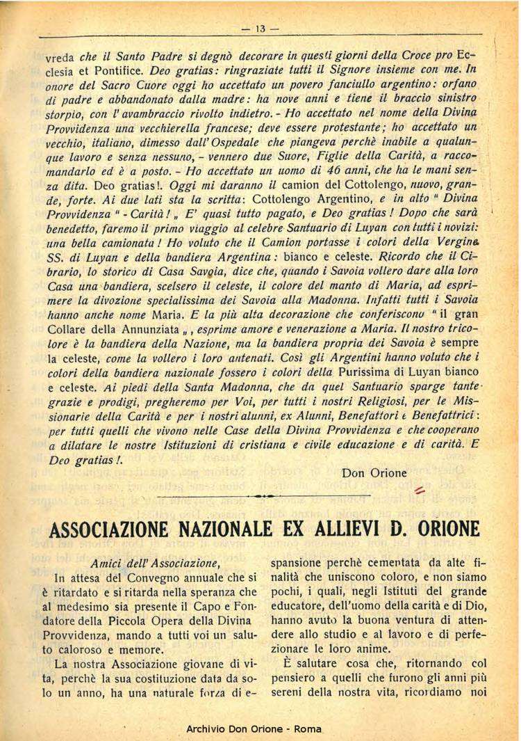 La piccola Opera della Divina Provvidenza, 30, 07, 01-07-1935, pagina 13