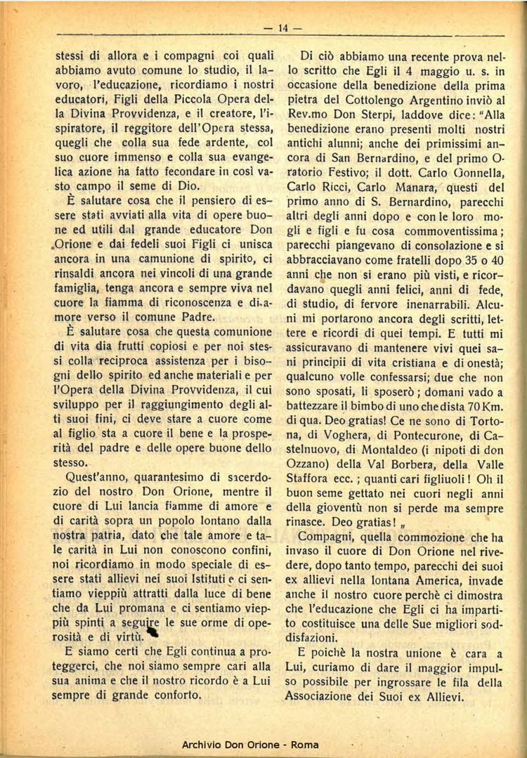 La piccola Opera della Divina Provvidenza, 30, 07, 01-07-1935, pagina 14