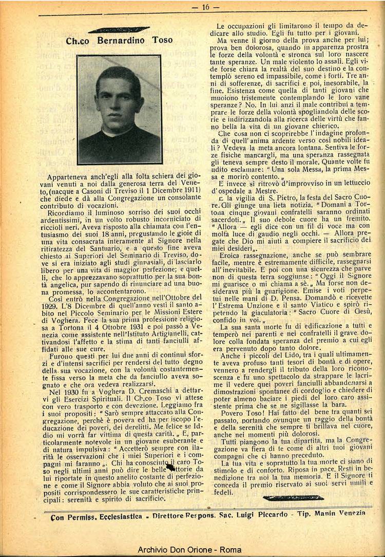 La piccola Opera della Divina Provvidenza, 30, 07, 01-07-1935, pagina 16