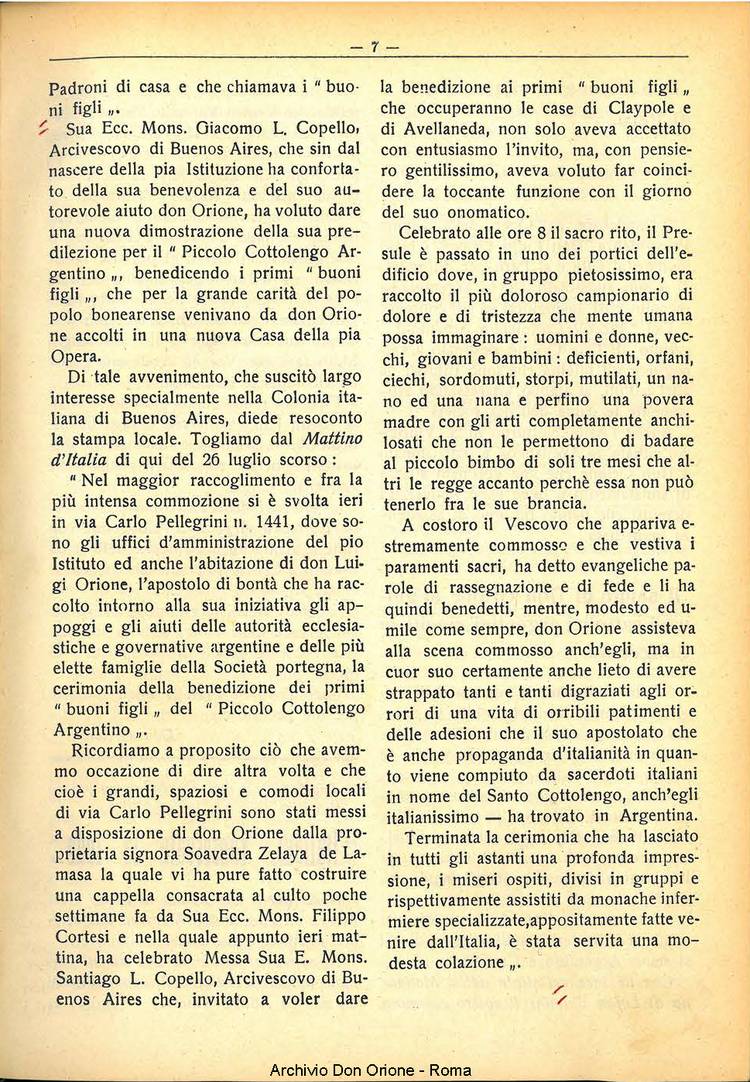 La piccola Opera della Divina Provvidenza, 30, 08, 01-08-1935, pagina 7