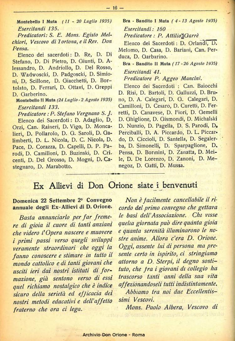 La piccola Opera della Divina Provvidenza, 30, 09, 01-09-1935, pagina 16