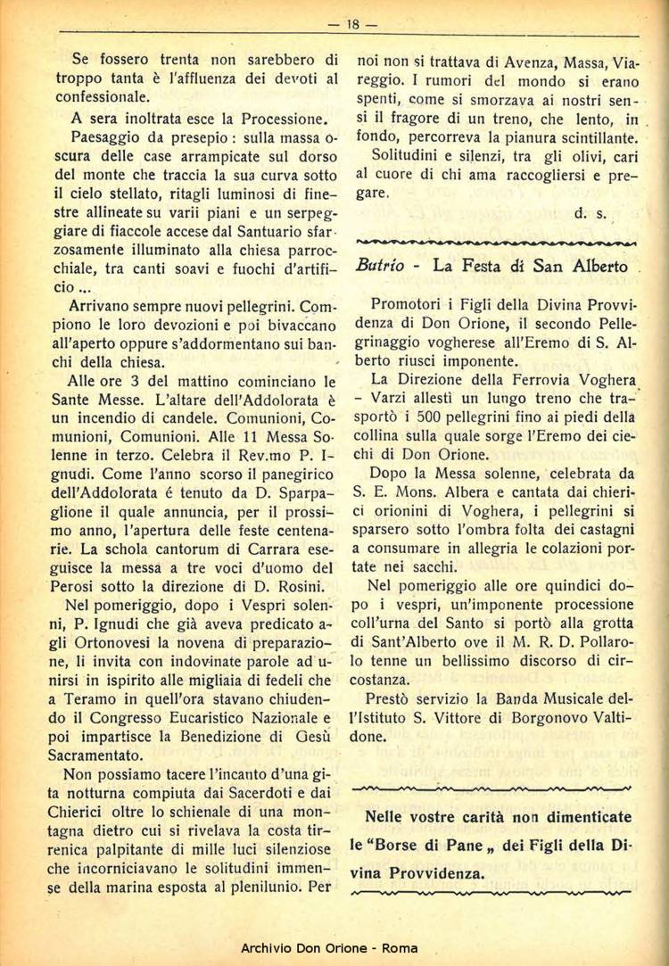 La piccola Opera della Divina Provvidenza, 30, 09, 01-09-1935, pagina 18