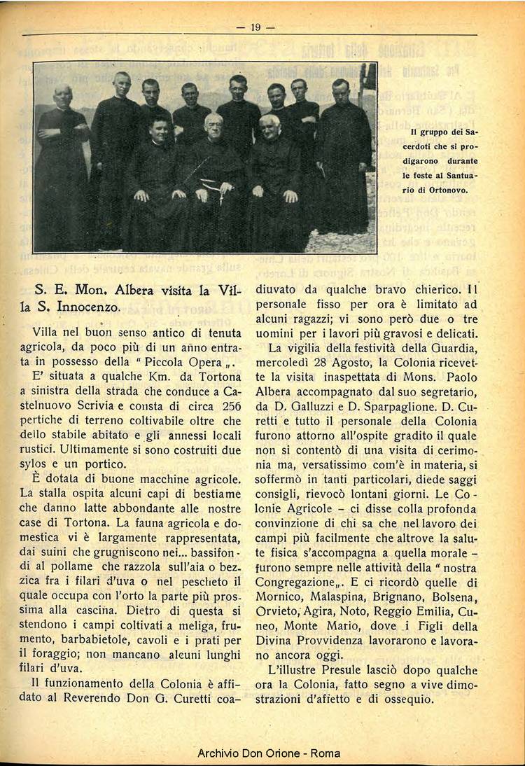 La piccola Opera della Divina Provvidenza, 30, 09, 01-09-1935, pagina 19