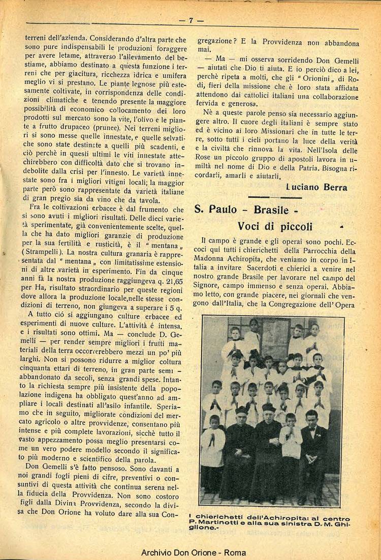La piccola Opera della Divina Provvidenza, 30, 11, 01-11-1935, pagina 7