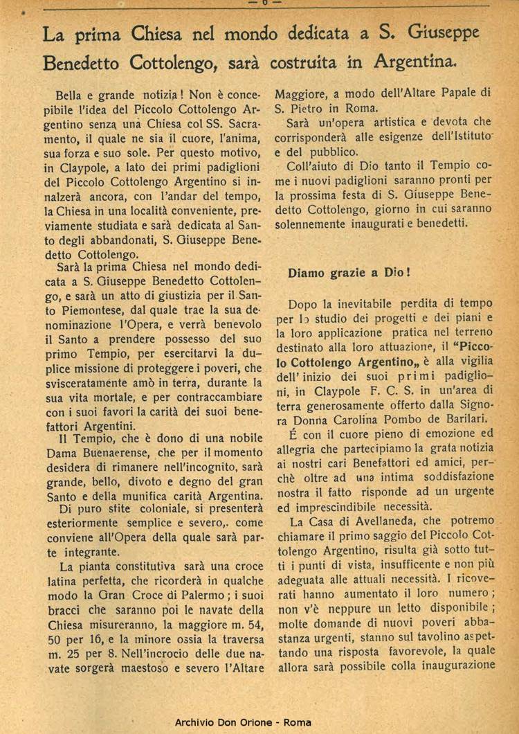 La piccola Opera della Divina Provvidenza, 30, 12, 01-12-1935, pagina 6