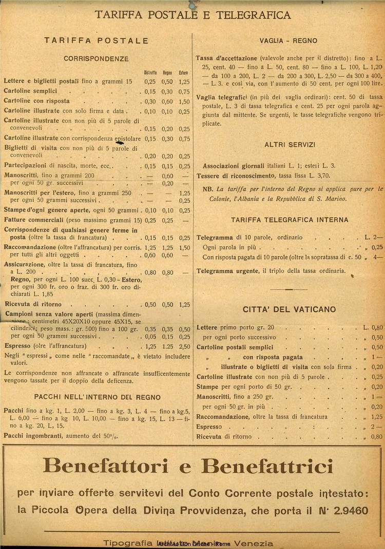 La piccola Opera della Divina Provvidenza, 30, 12, 01-12-1935 calendario, pagina 8