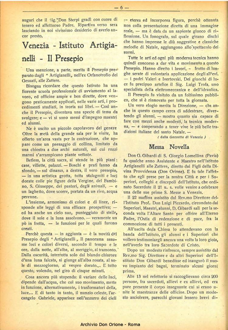 La piccola Opera della Divina Provvidenza, 31, 01, 01-01-1936, pagina 8