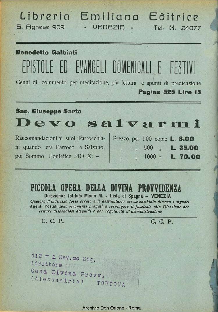 La piccola Opera della Divina Provvidenza, 31, 01, 01-01-1936, pagina 16