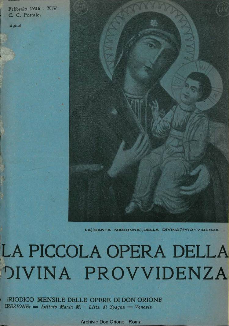 La piccola Opera della Divina Provvidenza, 31, 02, 01-02-1936, pagina 1