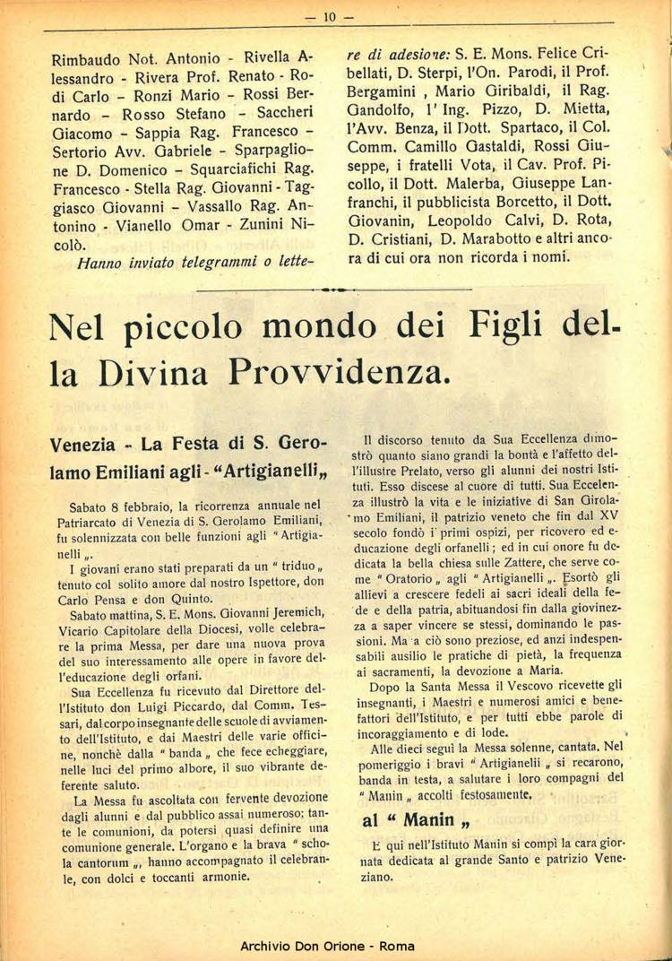 La piccola Opera della Divina Provvidenza, 31, 02, 01-02-1936, pagina 12