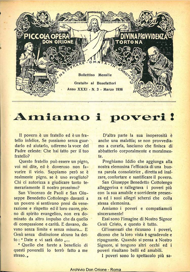 La piccola Opera della Divina Provvidenza, 31, 03, 01-03-1936, pagina 3