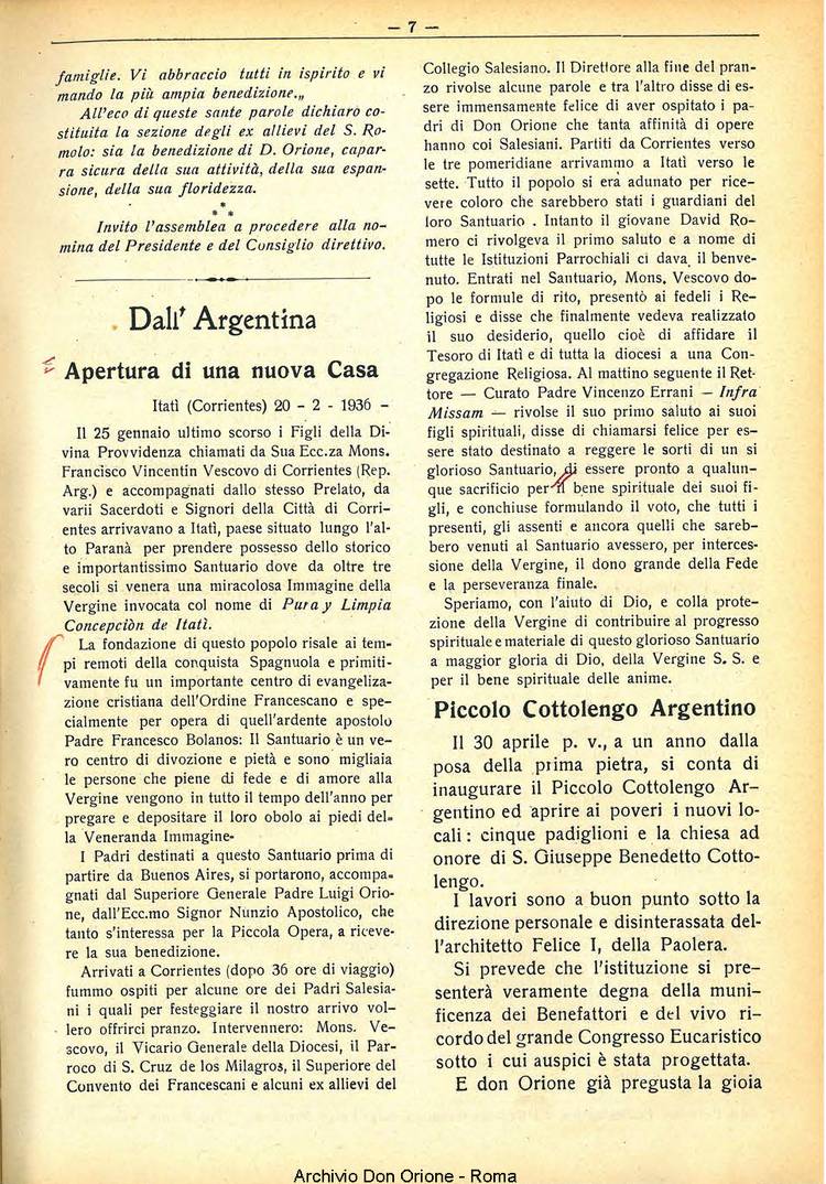 La piccola Opera della Divina Provvidenza, 31, 03, 01-03-1936, pagina 9