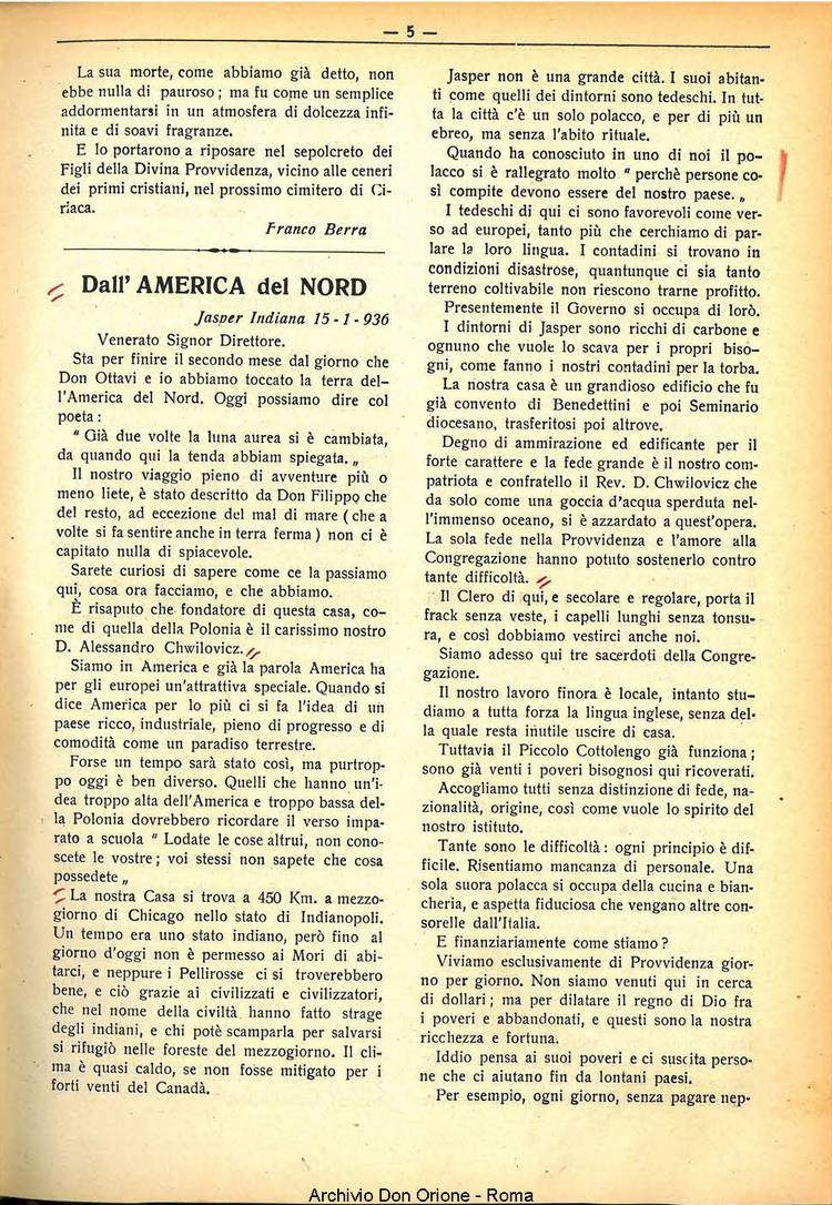 La piccola Opera della Divina Provvidenza, 31, 04, 01-04-1936, pagina 7