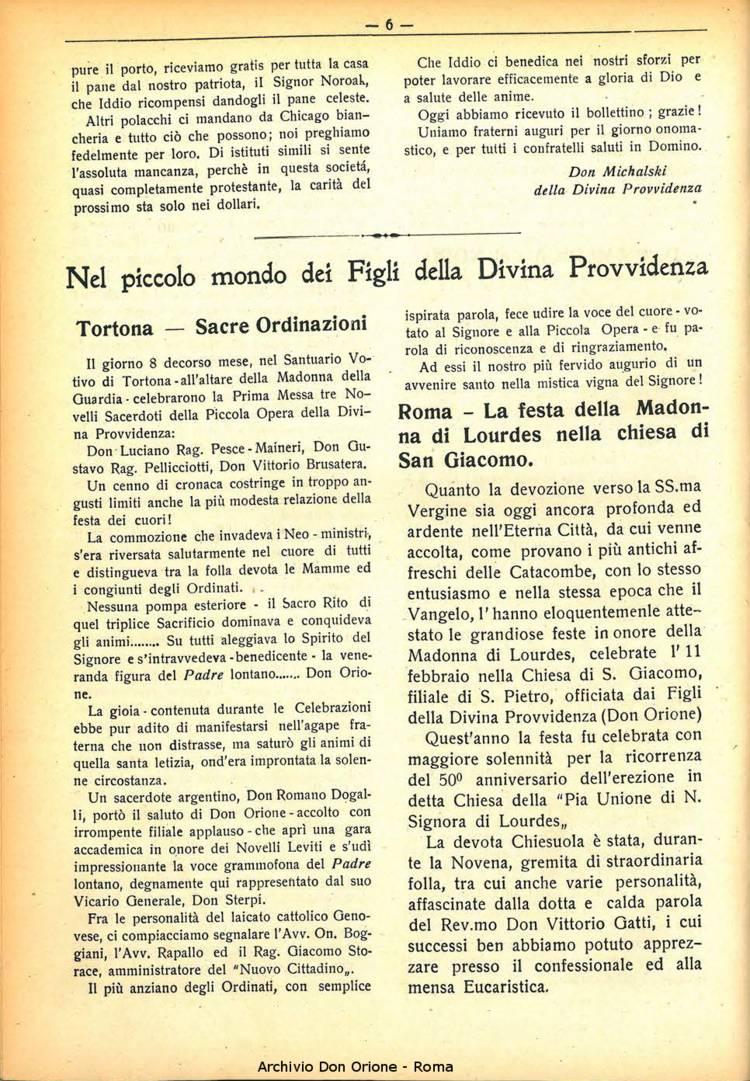 La piccola Opera della Divina Provvidenza, 31, 04, 01-04-1936, pagina 8