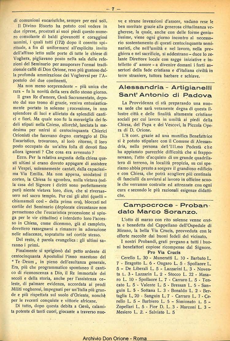 La piccola Opera della Divina Provvidenza, 31, 05, 01-05-1936, pagina 9