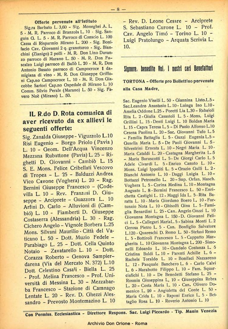 La piccola Opera della Divina Provvidenza, 31, 05, 01-05-1936, pagina 10