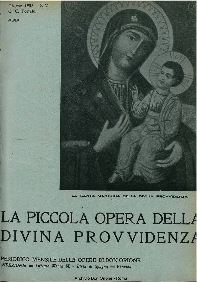 La piccola Opera della Divina Provvidenza, 31, 06, 01-06-1936, pagina 1