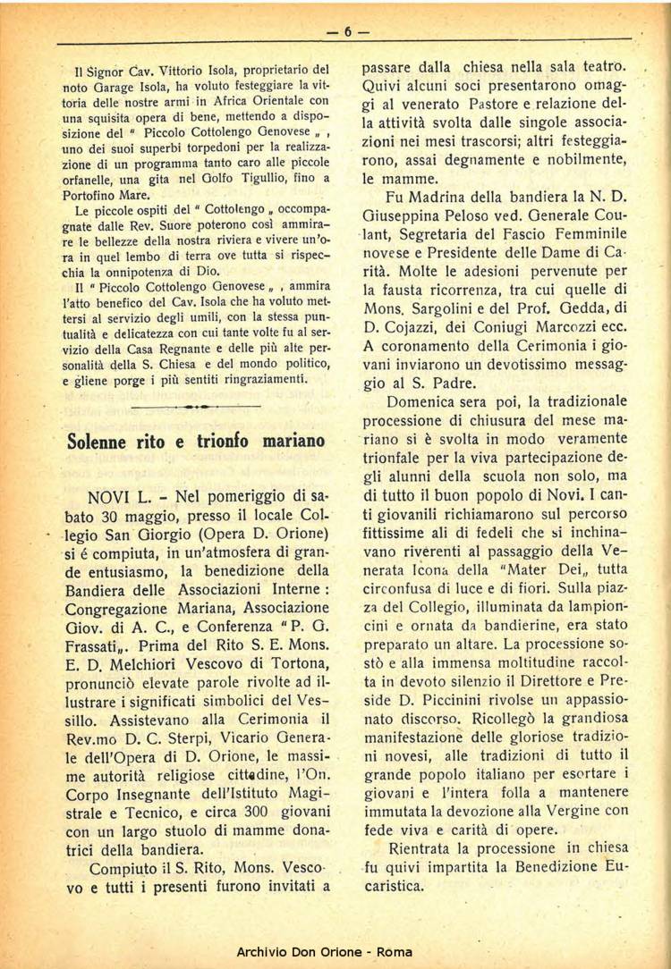 La piccola Opera della Divina Provvidenza, 31, 06, 01-06-1936, pagina 8
