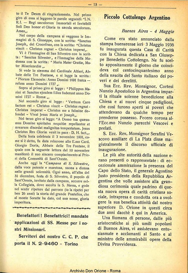 La piccola Opera della Divina Provvidenza, 31, 06, 01-06-1936, pagina 15