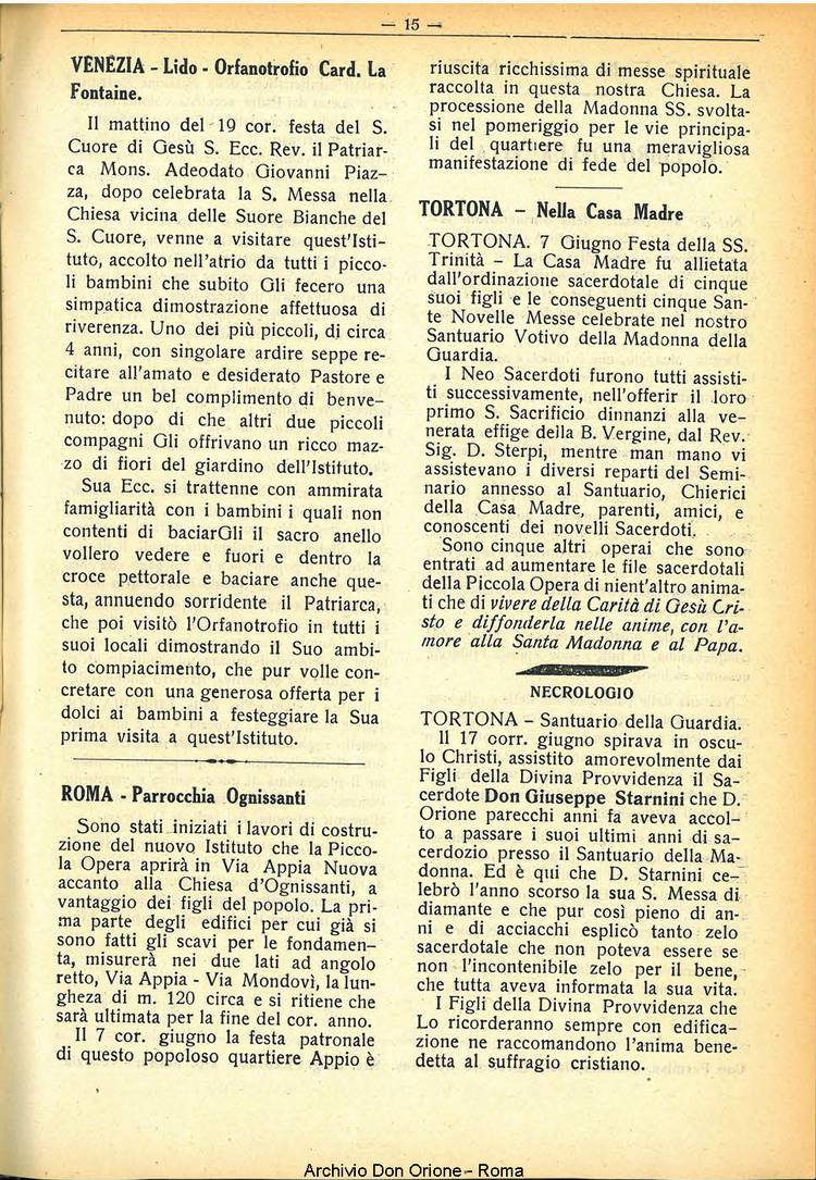 La piccola Opera della Divina Provvidenza, 31, 06, 01-06-1936, pagina 17